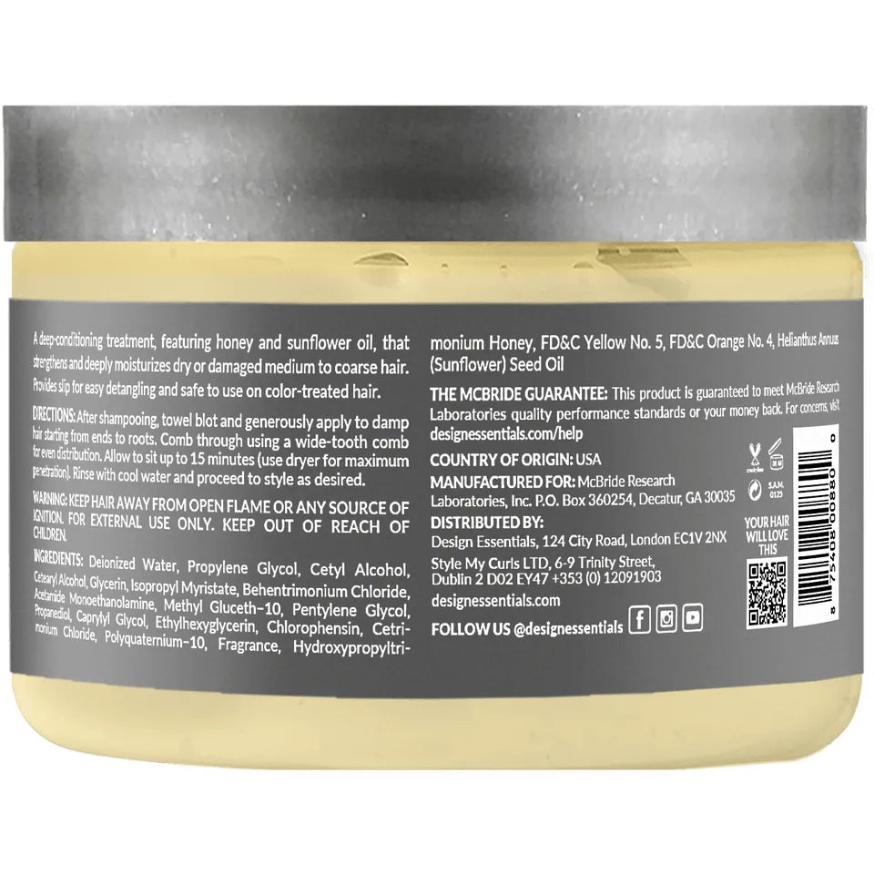 Design Essentials Honey Crème Moisture Retention Masque - Beauty Exchange Beauty Supply