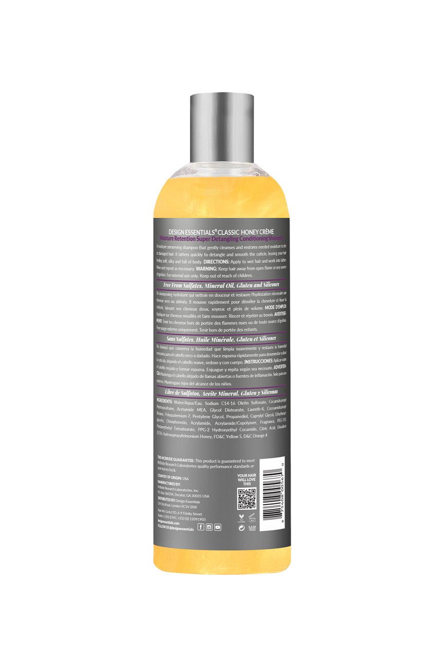 Design Essentials Honey Crème Shampoo – 8 oz - Beauty Exchange Beauty Supply