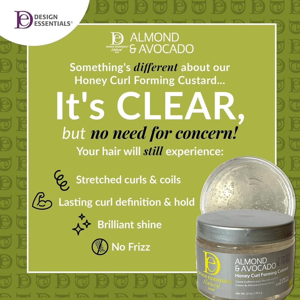 Design Essentials Honey Curl Forming Custard – 12 oz - Beauty Exchange Beauty Supply