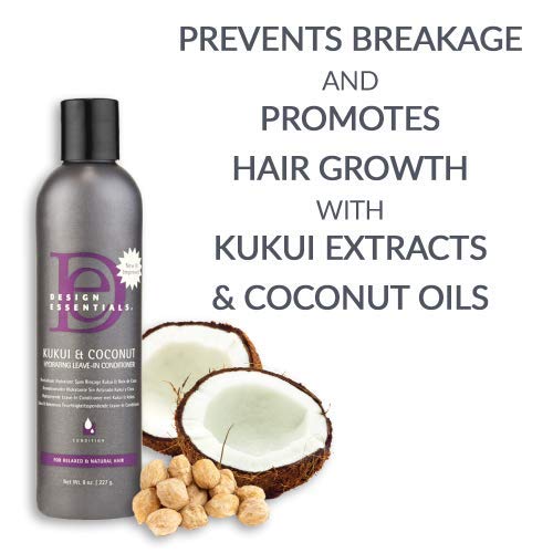 Design Essentials Kukui & Coconut Leave - In Conditioner – 12 oz - Beauty Exchange Beauty Supply
