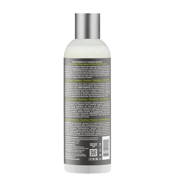 Design Essentials Natural Almond & Avocado Sulfate - Free Shampoo - Beauty Exchange Beauty Supply