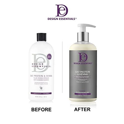 Design Essentials Oat Protein & Henna Cleansing Shampoo – 32 oz - Beauty Exchange Beauty Supply