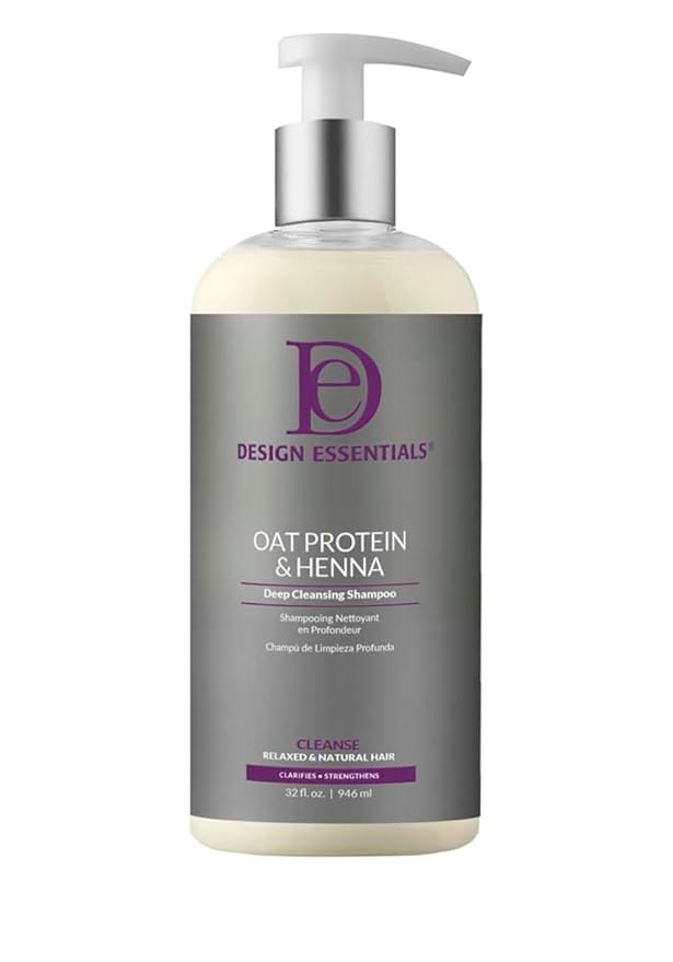 Design Essentials Oat Protein & Henna Cleansing Shampoo – 32 oz - Beauty Exchange Beauty Supply