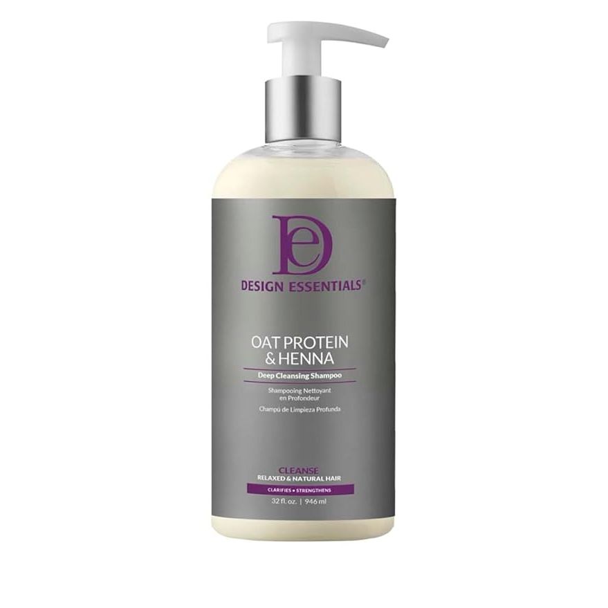 Design Essentials Oat Protein & Henna Cleansing Shampoo – 32 oz - Beauty Exchange Beauty Supply
