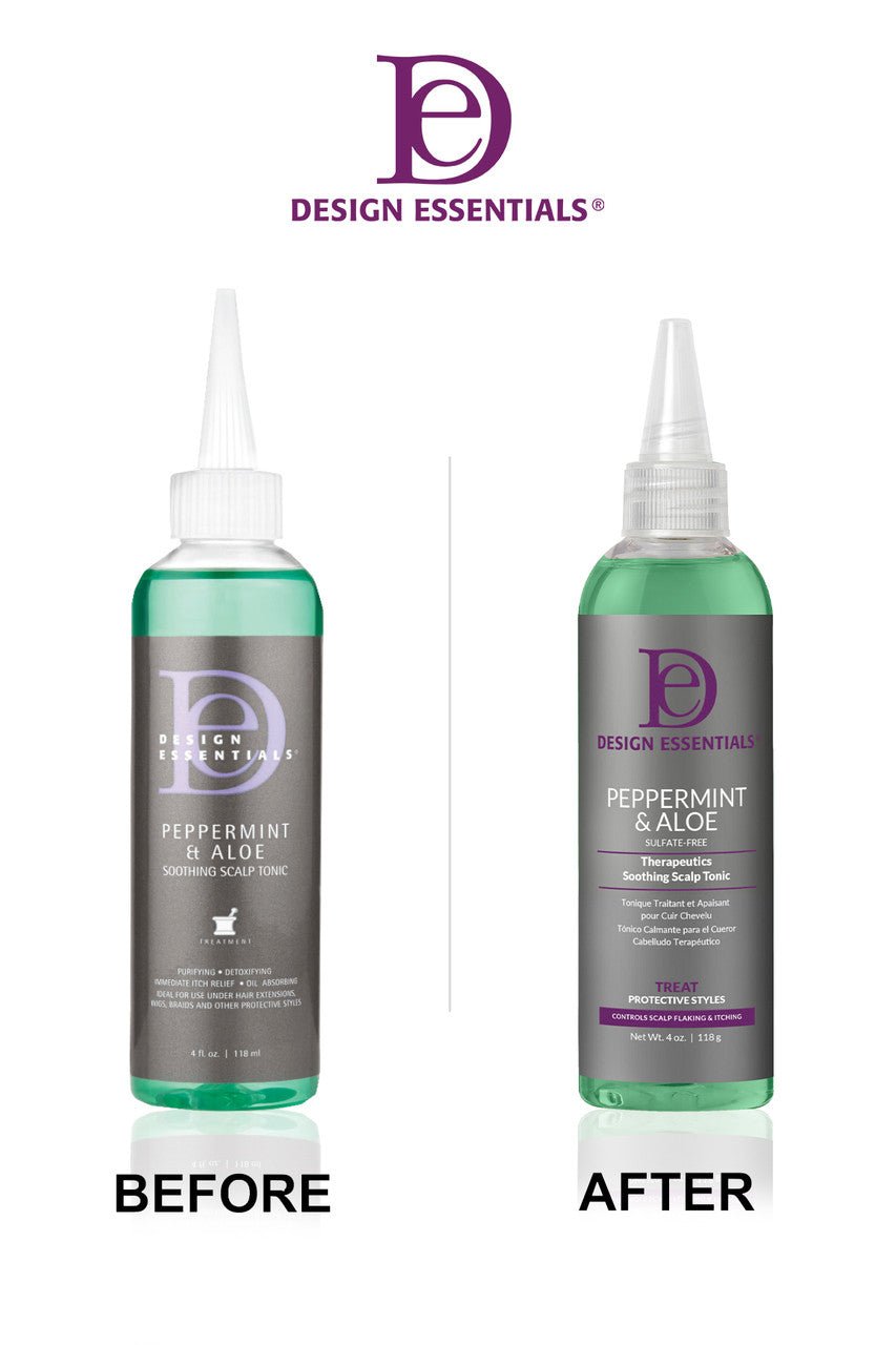 Design Essentials Peppermint & Aloe Soothing Scalp Tonic – 4 oz - Beauty Exchange Beauty Supply