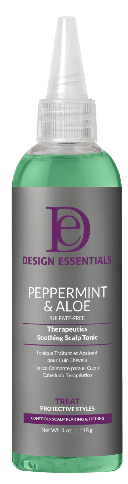 Design Essentials Peppermint & Aloe Soothing Scalp Tonic – 4 oz - Beauty Exchange Beauty Supply