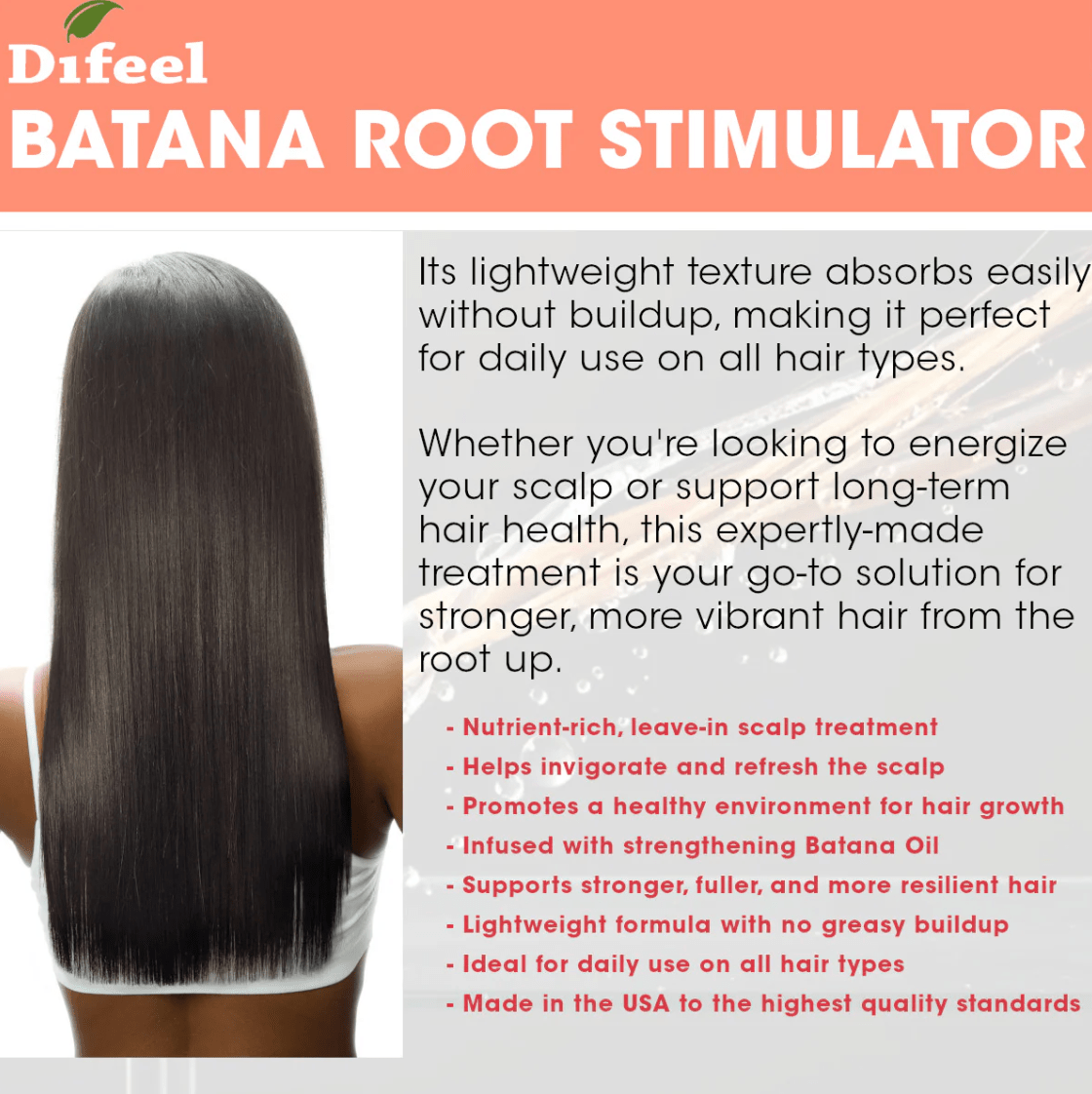 Difeel Batana Hair Oil & Root Stimulator โ 2.5 oz - Beauty Exchange Beauty Supply