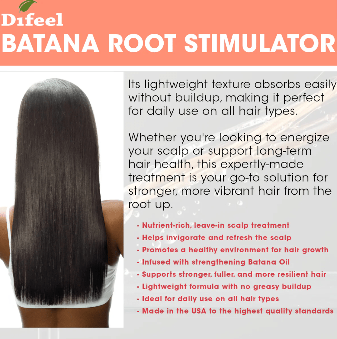 Difeel Batana Hair Oil & Root Stimulator โ 7.1oz - Beauty Exchange Beauty Supply