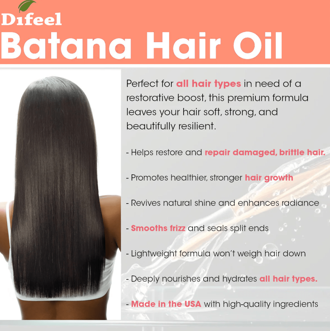 Difeel Batana Hair Oil & Root Stimulator โ 7.1oz - Beauty Exchange Beauty Supply