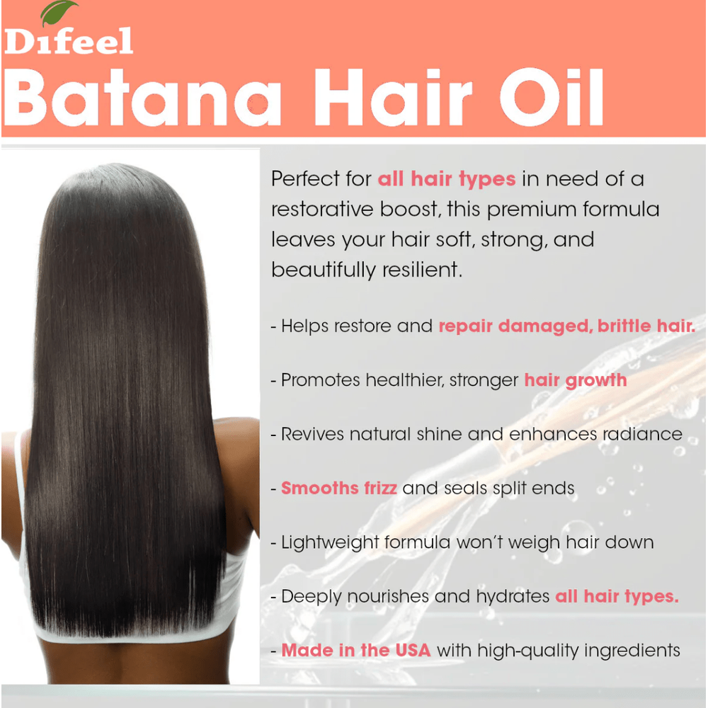 Difeel Batana Hair Oil & Root Stimulator – 7.1oz - Beauty Exchange Beauty Supply