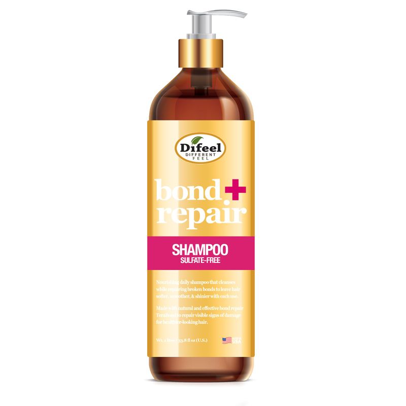 Difeel Bond & Repair Sulfate Free Shampoo – 33.8 oz - Beauty Exchange Beauty Supply