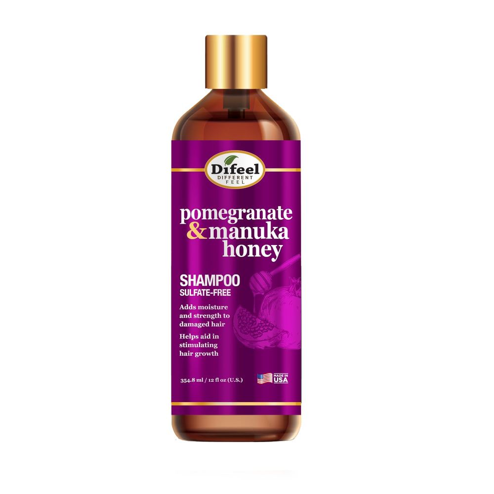 Difeel Pomegranate & Manuka Honey Sulfate - Free Shampoo –12 oz - Beauty Exchange Beauty Supply