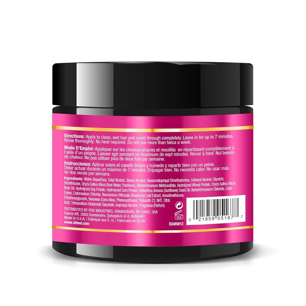 Difeel Premium Rice Water Hair Mask – 12 oz - Beauty Exchange Beauty Supply