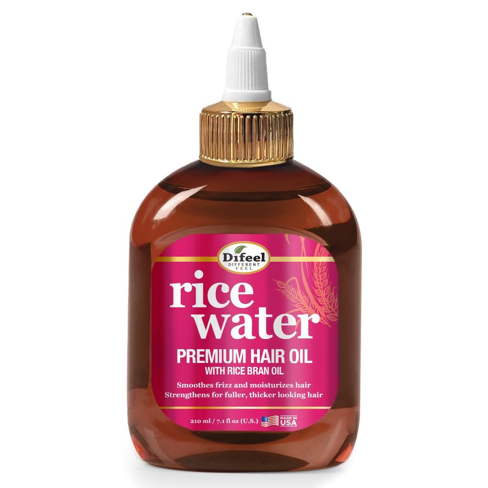 Difeel Rice Water Premium Hair Oil – 7.1 oz - Beauty Exchange Beauty Supply