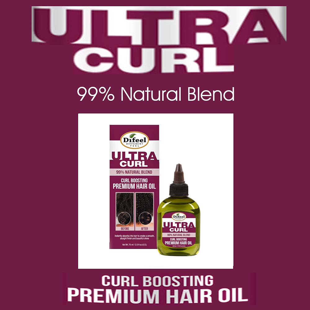 Difeel Ultra Curl Boosting Premium Hair Oil โ 2.5 oz - Beauty Exchange Beauty Supply