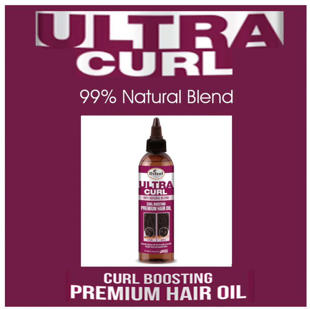 Difeel Ultra Curl Boosting Premium Hair Oil โ 8 oz - Beauty Exchange Beauty Supply