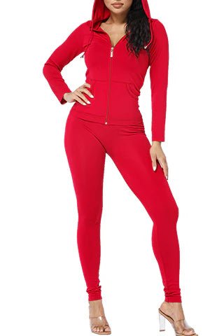 DODO Basic Seamless Hoodie Zip Up Set - Beauty Exchange Beauty Supply