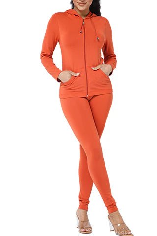 DODO Basic Seamless Hoodie Zip Up Set - Beauty Exchange Beauty Supply