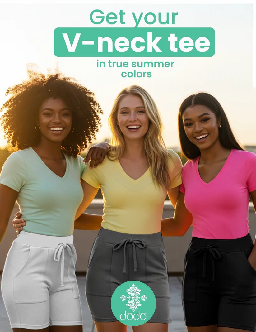 DODO Basic V - Neck T-Shirt - Beauty Exchange Beauty Supply