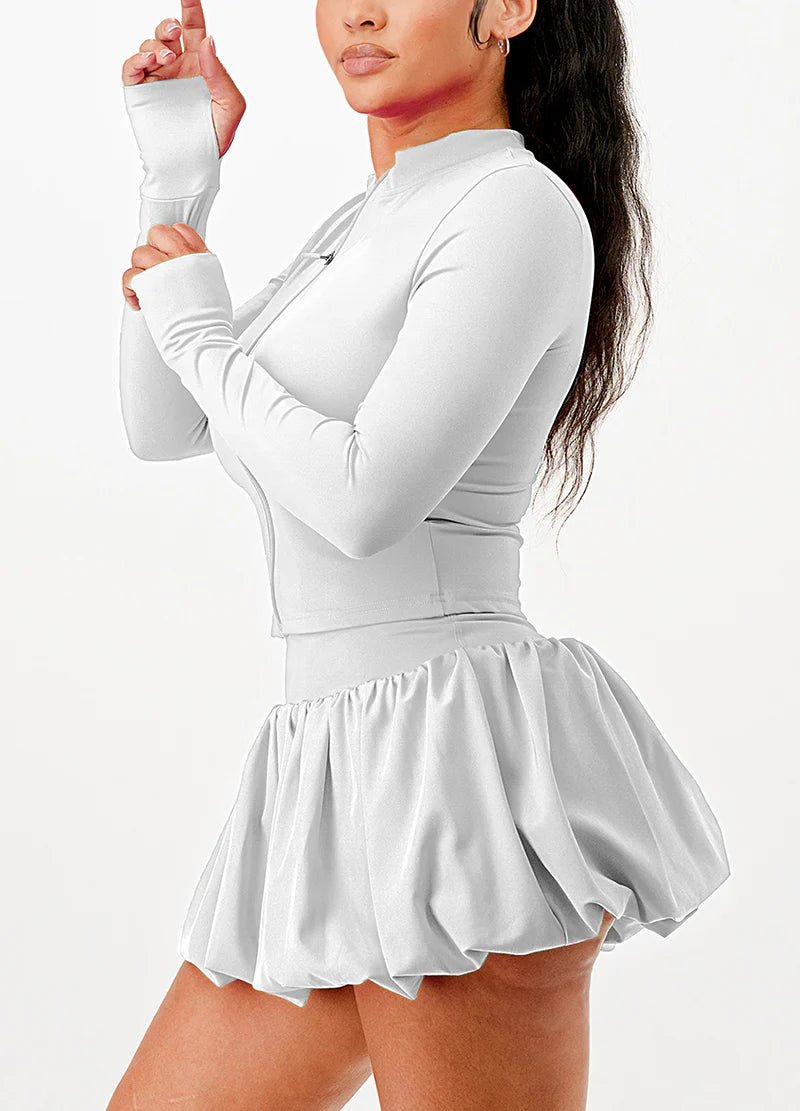 DODO Bubble Skort Zip - Up Set - Beauty Exchange Beauty Supply