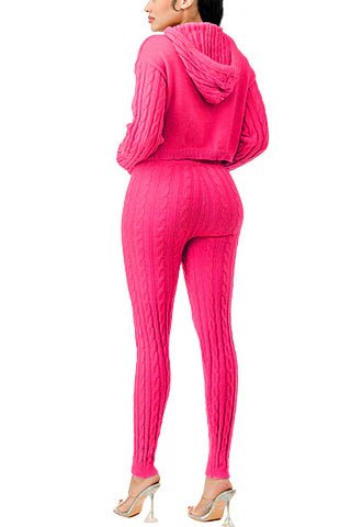 Dodo Cable Hoodie Sweater Set - Beauty Exchange Beauty Supply