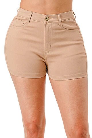 Dodo High Rise Stretch Color Shorts - Beauty Exchange Beauty Supply