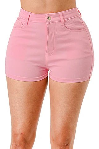 Dodo High Rise Stretch Color Shorts - Reg - Beauty Exchange Beauty Supply