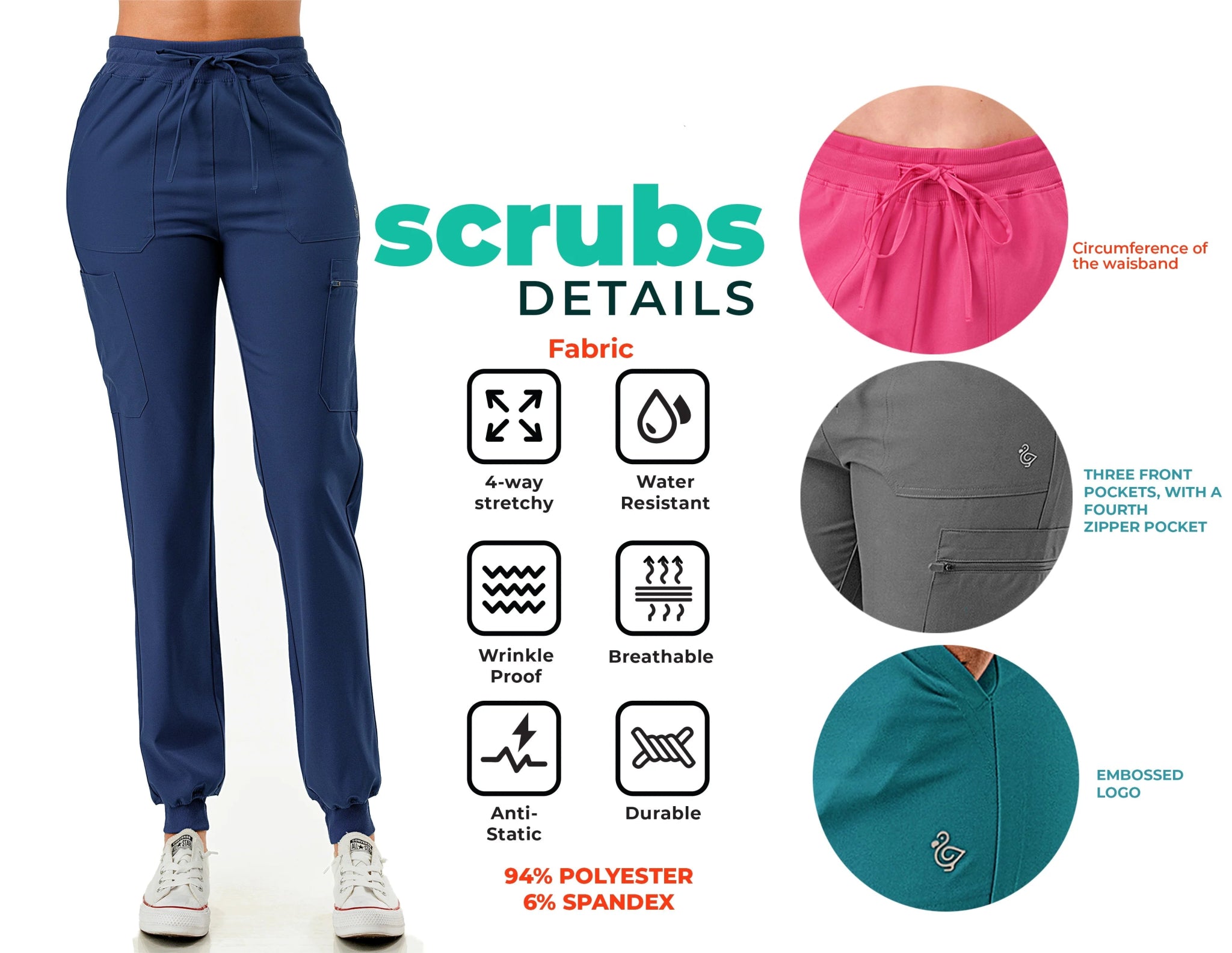 DODO Scrubs Jogger Pants - Beauty Exchange Beauty Supply