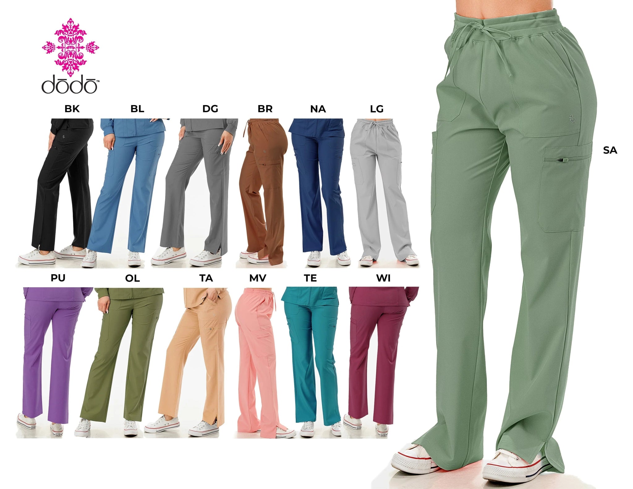DODO Scrubs Straight Pants - Beauty Exchange Beauty Supply