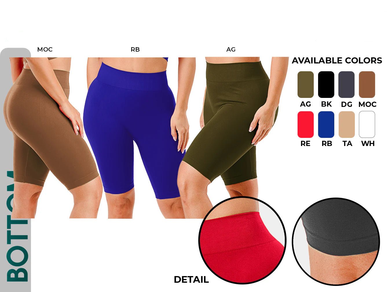 Dodo Seamless 12" Leggings - Reg - Beauty Exchange Beauty Supply
