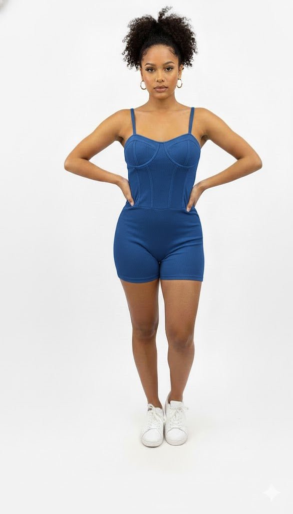 DODO Washed Strip Tank Romper - Beauty Exchange Beauty Supply
