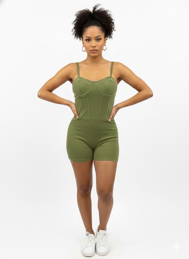 DODO Washed Strip Tank Romper - Beauty Exchange Beauty Supply