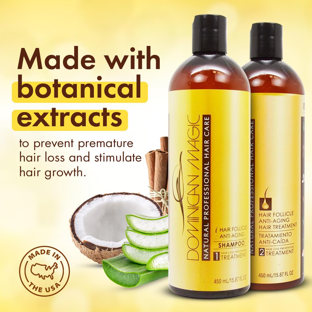 Dominican Magic Hair Follicle – Anti - Aging Shampoo & Conditioner – 15.87 oz - Beauty Exchange Beauty Supply