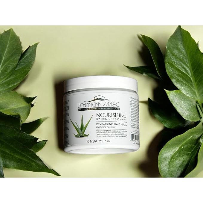 DOMINICAN MAGIC Nourishing Revitalizing Hair Mask with Aloe Vera – Deep Repair & Hydration for Dry, Damaged Hair (16oz) - Beauty Exchange Beauty Supply