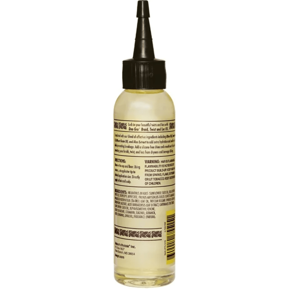 Doo Gro Braids, Twists & Locs Hair Oil | Moisturizing & Shine - Boosting Formula | 4.5 oz - Beauty Exchange Beauty Supply