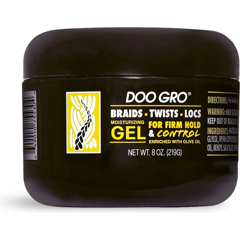 Doo Gro Braids, Twists & Locs Moisturizing Gel – Hydrating, Non - Flaking Styling Gel – 8oz - Beauty Exchange Beauty Supply