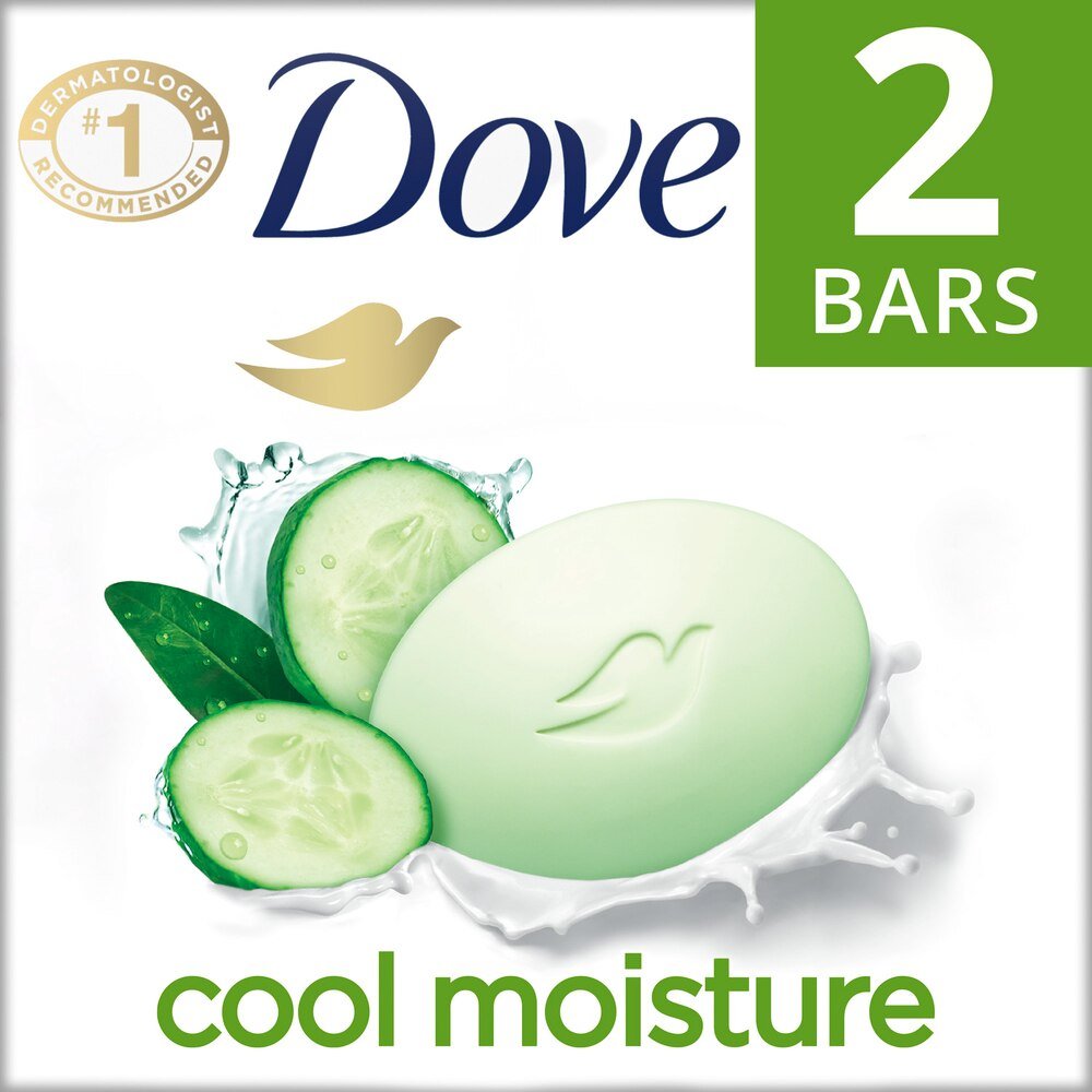 Dove Beauty Bar – Go Fresh (Cool Moisture or Cucumber & Green Tea) – 2 - Pack - Beauty Exchange Beauty Supply
