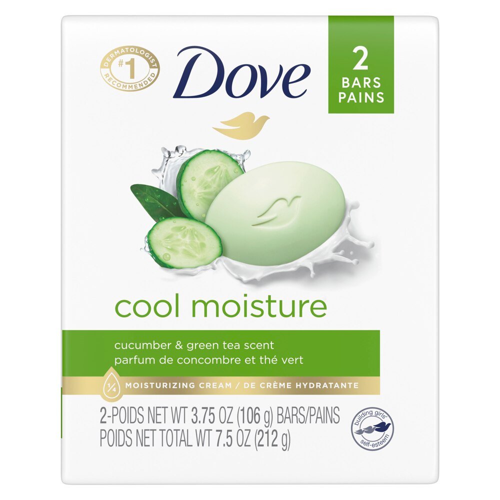 Dove Beauty Bar – Go Fresh (Cool Moisture or Cucumber & Green Tea) – 2 - Pack - Beauty Exchange Beauty Supply