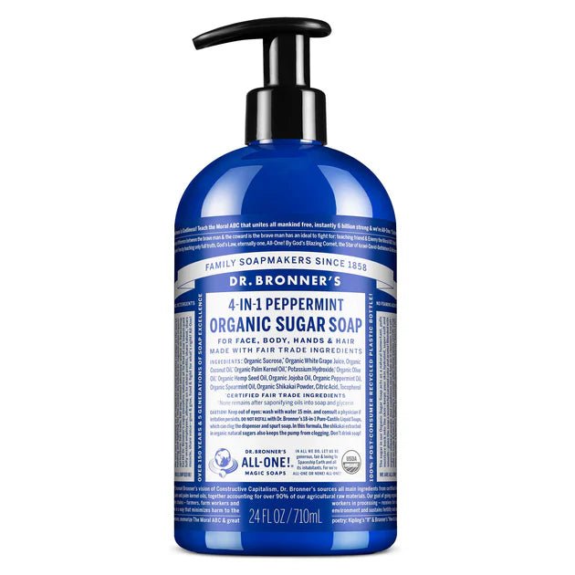 Dr. Bronner’s Organic Sugar Soap – 12 oz - Beauty Exchange Beauty Supply