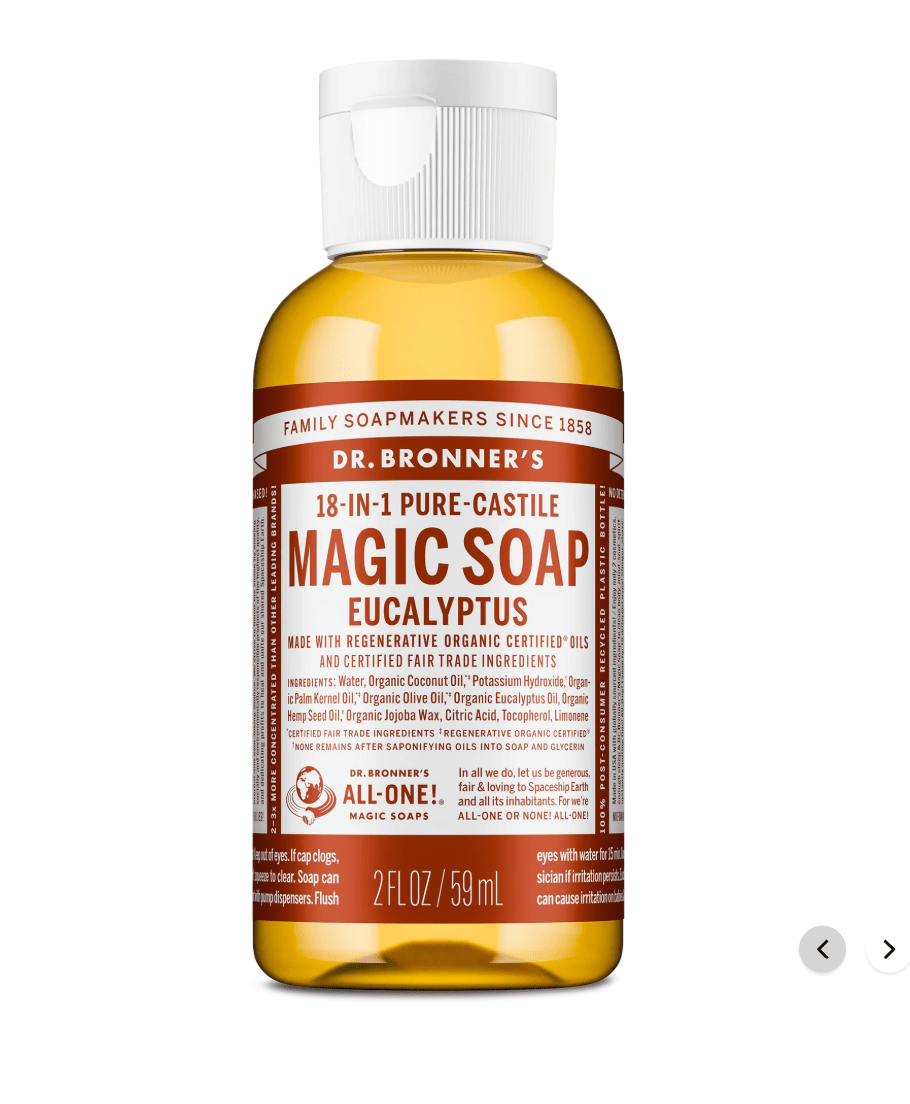 Dr. Bronner's Pure - Castile Liquid Soap - 2 oz - Beauty Exchange Beauty Supply