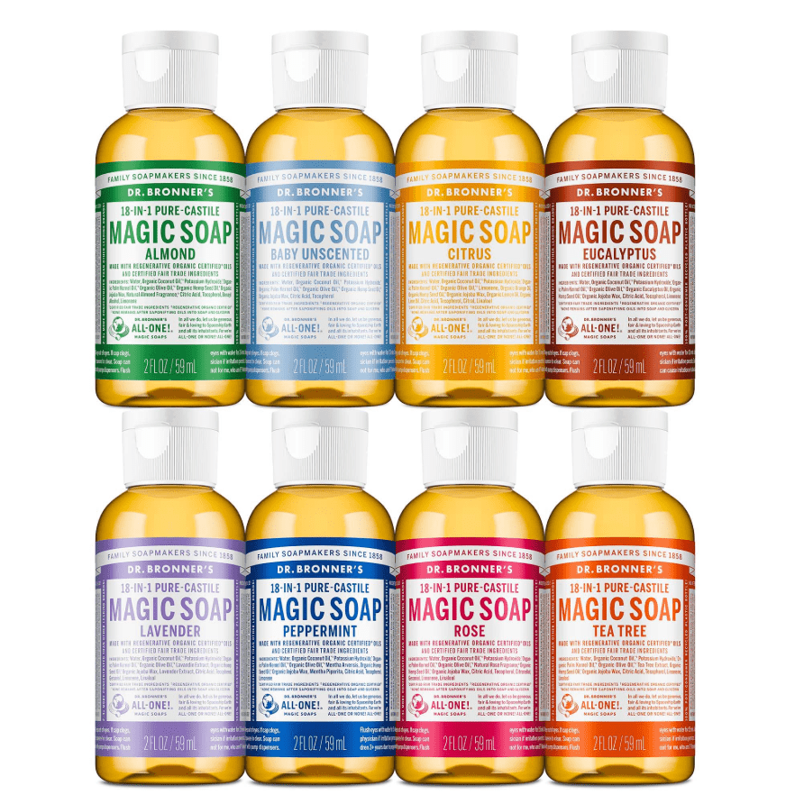 Dr. Bronner's Pure - Castile Liquid Soap - 2 oz - Beauty Exchange Beauty Supply