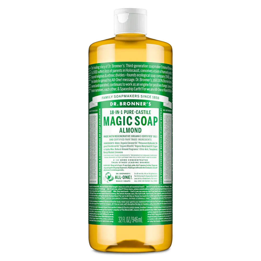Dr. Bronner’s Pure - Castile Liquid Soap – Peppermint, Lavender, Tea Tree, Eucalyptus, Hemp Almond, Baby Unscented, Hemp Rose & Hemp Citrus – 18 - in - 1 Uses – 16 oz Variety Pack (8 - Variants) - Beauty Exchange Beauty Supply