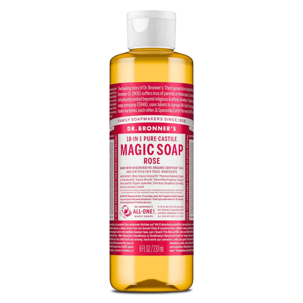 Dr. Bronner’s Pure - Castile Liquid Soap – Peppermint, Lavender, Tea Tree, Eucalyptus, Hemp Almond, Baby Unscented, Hemp Rose & Hemp Citrus – 18 - in - 1 Uses – 8 oz Variety Pack (8 - Variants) - Beauty Exchange Beauty Supply