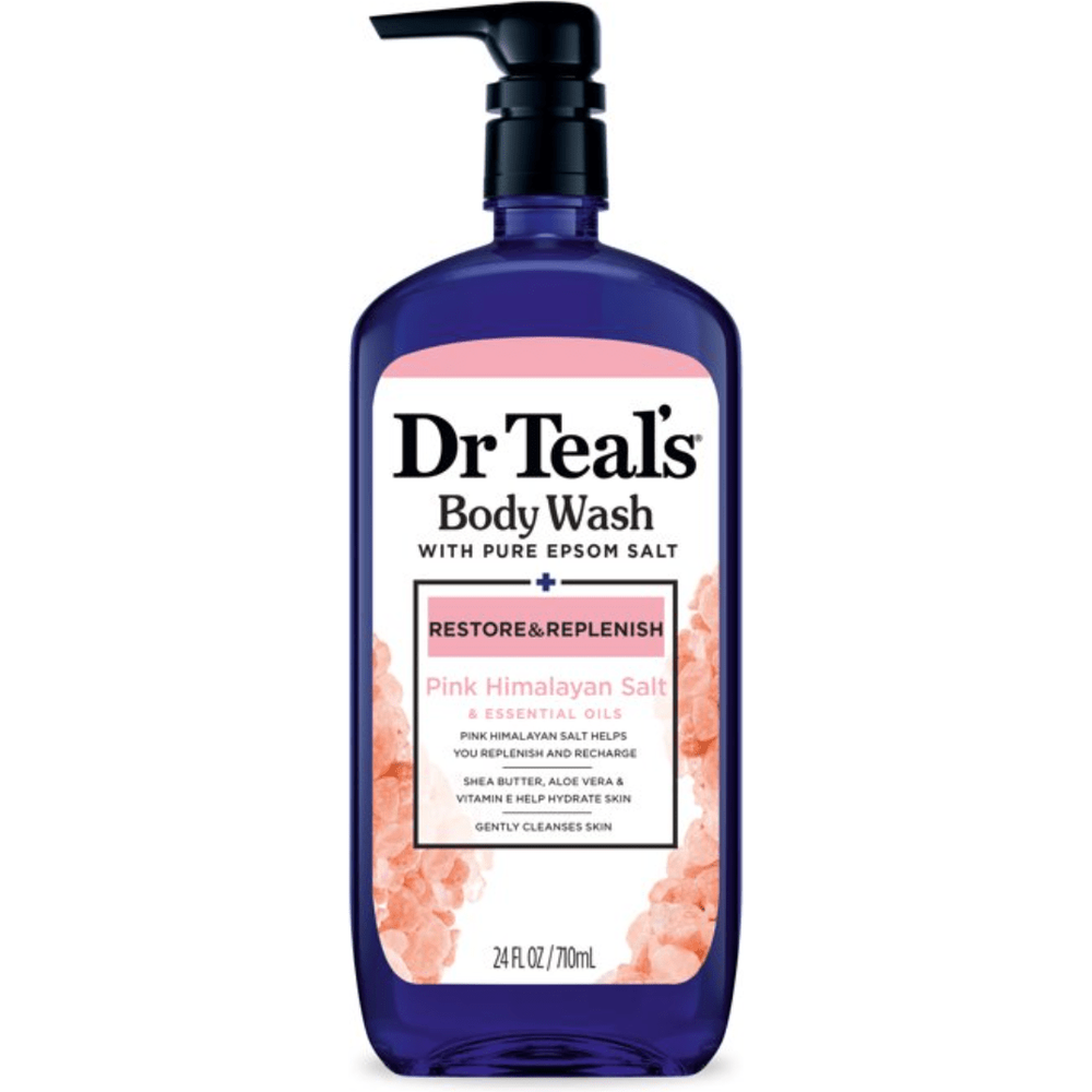 Dr Teal’s Body Wash with Pure Epsom Salt & Himalayan Salt – 3 Variants (Lavender, Coconut Oil & Himalayan Salt) – Soothing & Moisturizing Formula - 24oz - Beauty Exchange Beauty Supply
