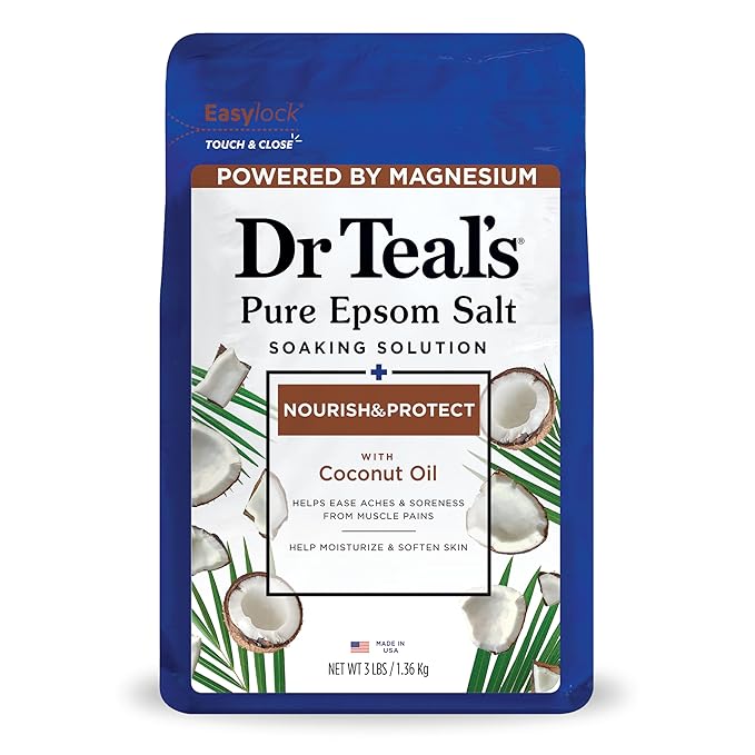 Dr Teal’s Epsom Salt Soaking Solution – Lavender, Coconut Oil, Rosemary & Mint, Milk & Honey, Eucalyptus & Spearmint, Melatonin Lavender & Chamomile – 3 lb Variety Pack (6 - Variants) - Beauty Exchange Beauty Supply