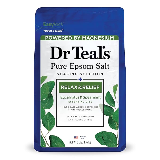 Dr Teal’s Epsom Salt Soaking Solution – Lavender, Coconut Oil, Rosemary & Mint, Milk & Honey, Eucalyptus & Spearmint, Melatonin Lavender & Chamomile – 3 lb Variety Pack (6 - Variants) - Beauty Exchange Beauty Supply