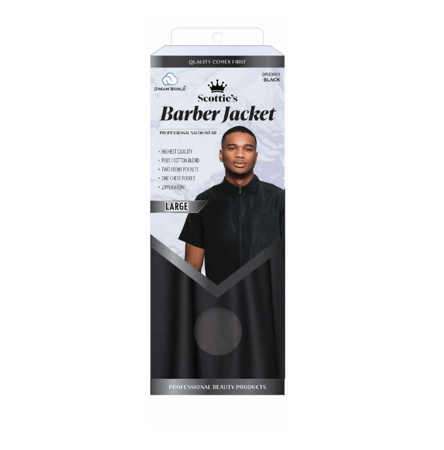 Dream Scottie's Barber Jacket – Black - Beauty Exchange Beauty Supply