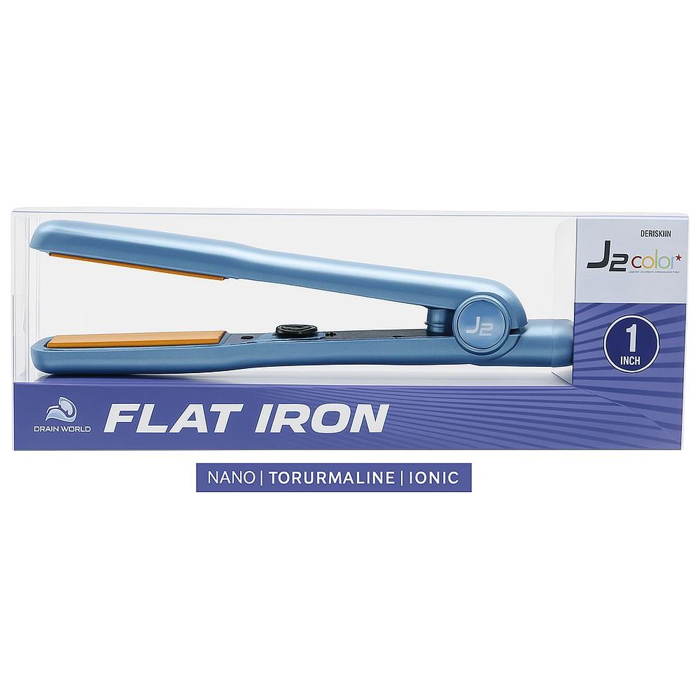 Dream World - J2 Professional Ceramic Hair Straightener | Sleek & Smooth Styling | Colors Available in Steel Blue | Purple | and Pink - Beauty Exchange Beauty Supply