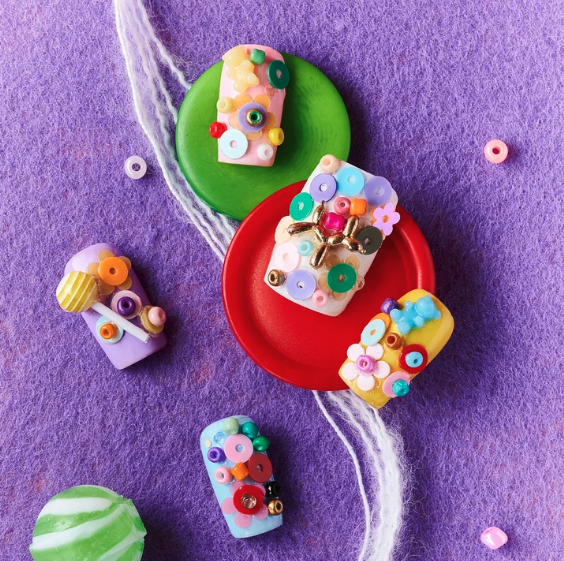 DRESUP Candy Land Short Square Press-On Nails – 12 Pieces - Beauty Exchange Beauty Supply