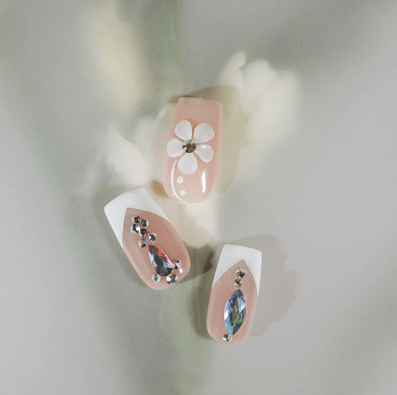 DRESUP Glamorous Stardust Short Square Press-On Nails – 12 Pieces - Beauty Exchange Beauty Supply